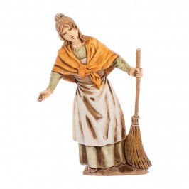 Donna con Scopa Landi 10 cm