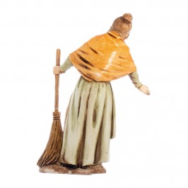 Donna con Scopa Landi 10 cm