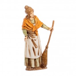 Donna con Scopa Landi 10 cm