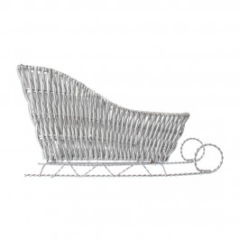 Culla su Slitta Argento per Gesù Bambino