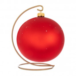 Palla di Natale in Vetro Rossa