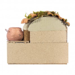 Uomo che Cucina per il Presepe