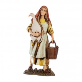Donna con Oca Landi 10 cm