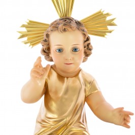 Statua Gesù Bambino Abito Dorato