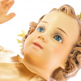 Statua Gesù Bambino Abito Dorato