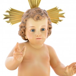 Statua Gesù Bambino Occhi celesti