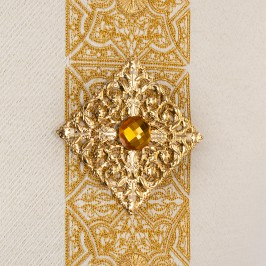 Mitria Avorio con Applicazioni