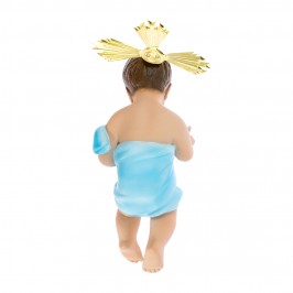 Statua Gesù Bambino con Panno Azzurro