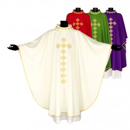 Casula Liturgica Croce Ricamata