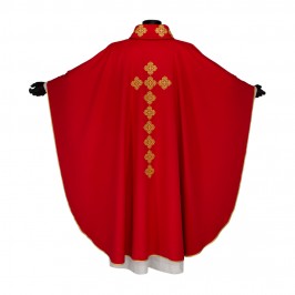 Casula Liturgica Croce Ricamata