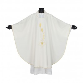 Casula con Ricamo JHS e Spighe