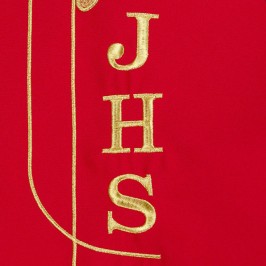 Casula con Ricamo JHS e Spighe