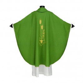 Casula con Ricamo JHS e Spighe