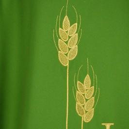 Casula con Ricamo JHS e Spighe