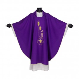 Casula con Ricamo JHS e Spighe