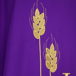 Casula con Ricamo JHS e Spighe