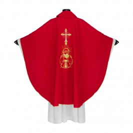 Casula Ricamo Croce Calice e Ostia