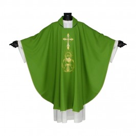 Casula Ricamo Croce Calice e Ostia
