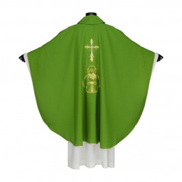 Casula Ricamo Croce Calice e Ostia