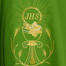 Casula Ricamo Croce Calice e Ostia