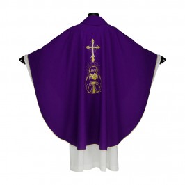 Casula Ricamo Croce Calice e Ostia