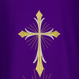 Casula Ricamo Croce Calice e Ostia