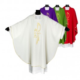 Casula con Ricamo PX Alfa e Omega