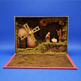 Libro con Natività e Mulino...