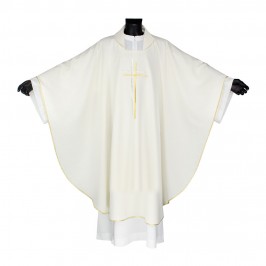 Casula con Ricamo Croce Stilizzata