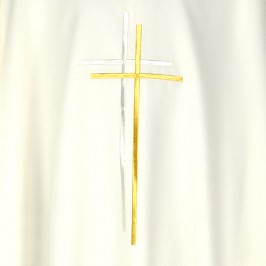 Casula con Ricamo Croce Stilizzata