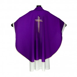 Casula con Ricamo Croce Stilizzata