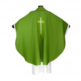Casula con Ricamo Croce Stilizzata
