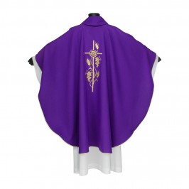 Casula in Poliestere con Croce e Spighe