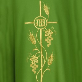 Casula in Poliestere con Croce e Spighe