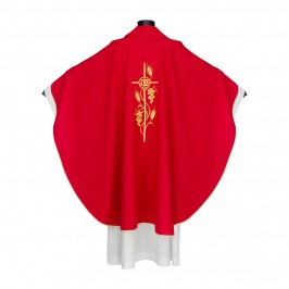 Casula in Poliestere con Croce e Spighe