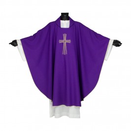 Casula Liturgica con Ricamo Croce