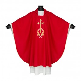 Casula Ricamo Croce e Spighe