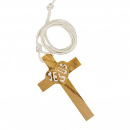 Croce in Legno con Scritta Jesus