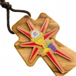 Croce Comunione in Legno d'Ulivo
