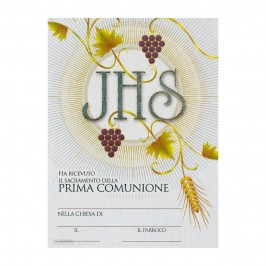 Attestato Ricordo Prima Comunione