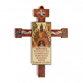 Croce Legno Ricordo Cresima