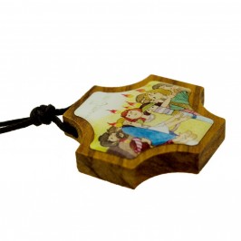 Croce Ulivo con Immagine Resinata