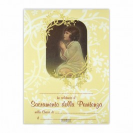 Pergamena Ricordo Confessione