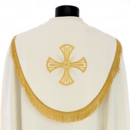 Piviale con Ricami Calice, Spighe e JHS