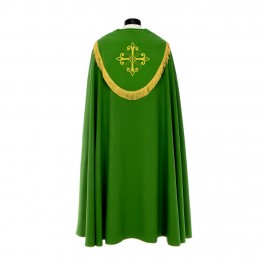 Piviale con Ricami Calice, Spighe e JHS