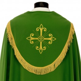 Piviale con Ricami Calice, Spighe e JHS