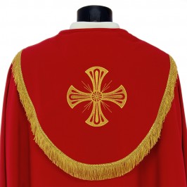 Piviale con Ricami Calice, Spighe e JHS