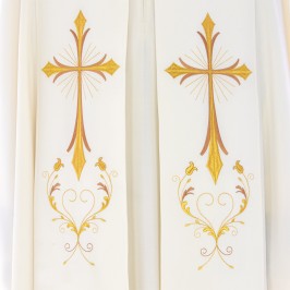 Piviale Ricamo Croce Stilizzata