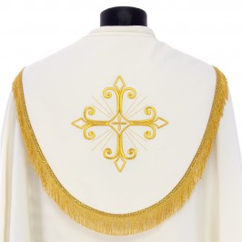 Piviale Ricamo Croce Stilizzata