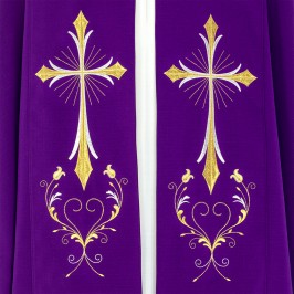 Piviale Ricamo Croce Stilizzata